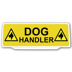 Univisor - Dog Handler with 2 Dog Logo - Yellow - UNV145