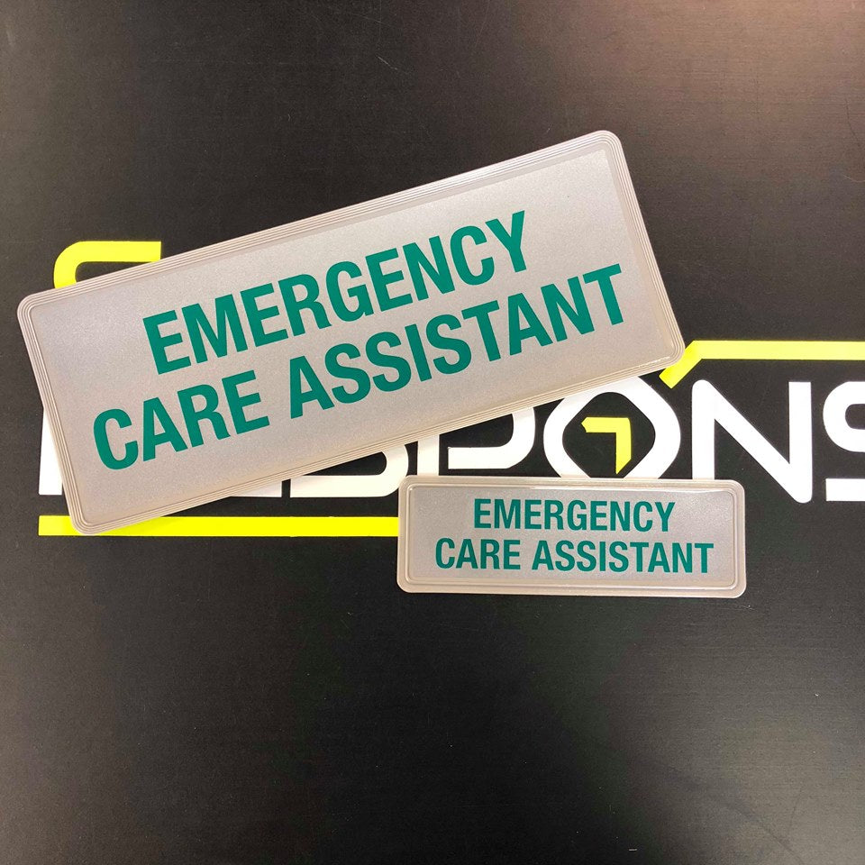 Emergency Care Assistant ECA - Digitally Printed Encapsulated Badge