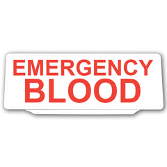 Univisor - Emergency Blood - White with Red Text - UNV036