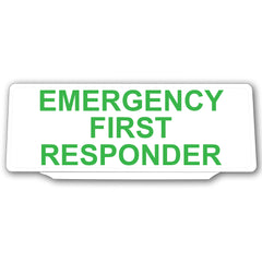 Univisor - Emergency First Responder - White with Green Text - UNV022