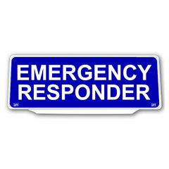 Univisor - EMERGENCY RESPONDER - Blue Background White Text - UNV230