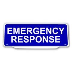 Univisor - EMERGENCY RESPONSE - Blue Background White Text - UNV237