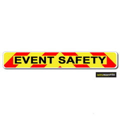 Magnet EVENT SAFETY Chevron Design Text (MG131)