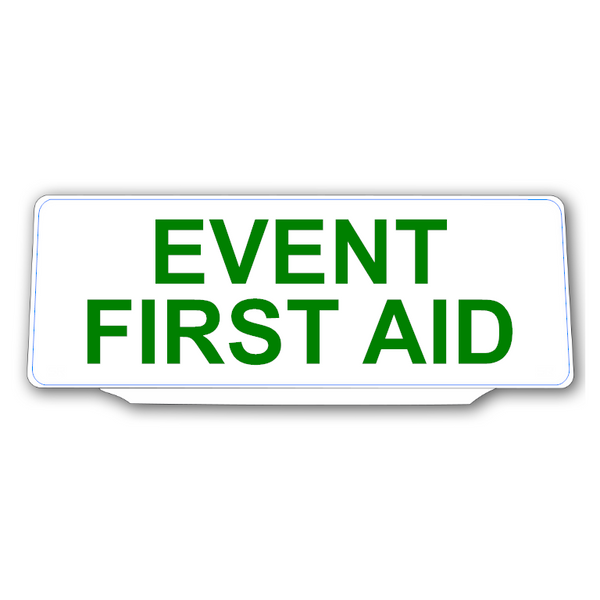 Univisor - EVENT FIRST AID - White with Green Text - UNV199