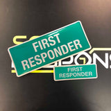 FIRST RESPONDER - Digitally Printed Encapsulated Badge