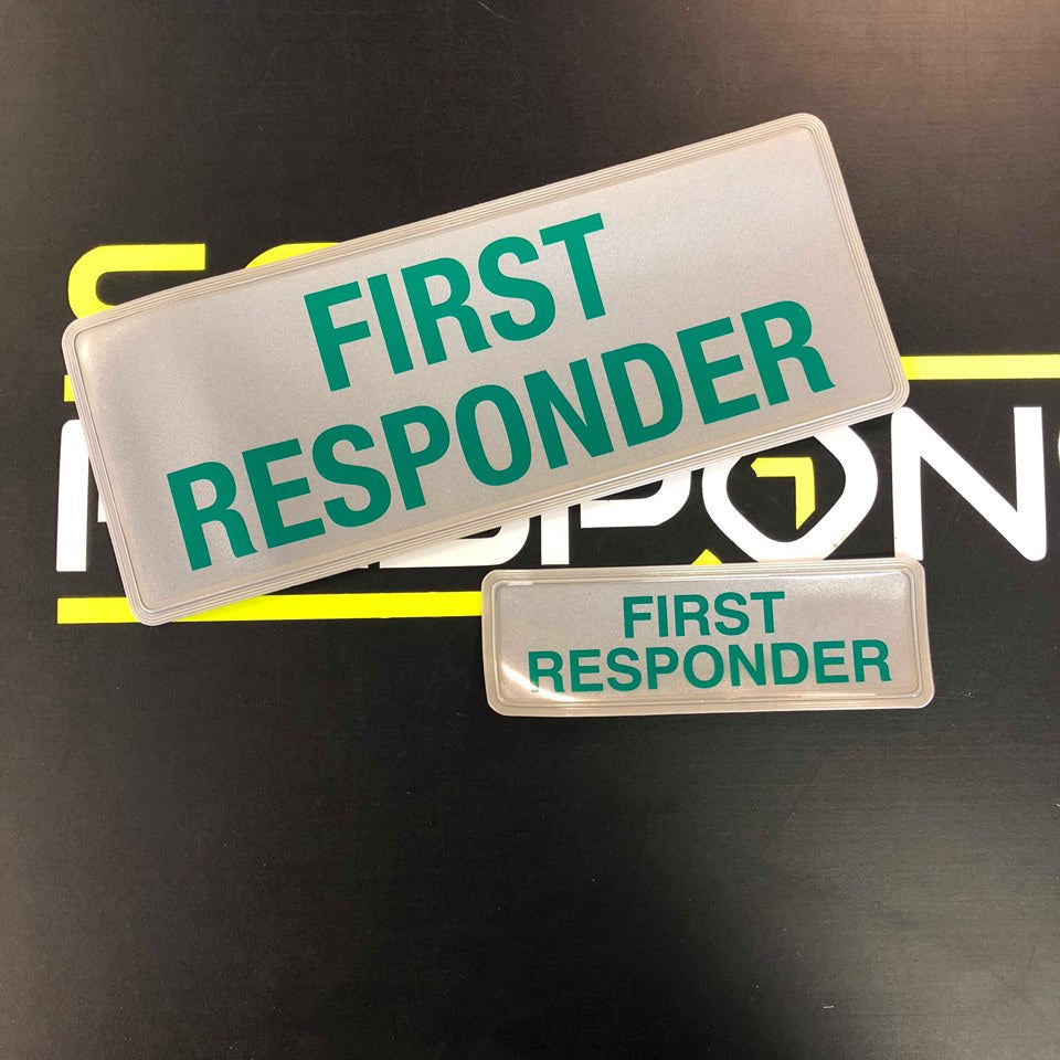 First Responder - Digitally Printed Encapsulated Badge
