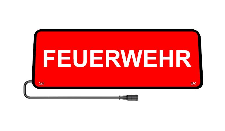 Safe Responder X - FEUERWEHR - Gefuhrtes Auto Sonnenblende Zeichen - SRX-036