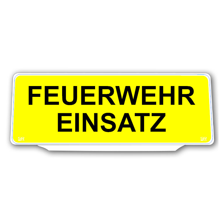 Univisor - FEUERWEHR EINSATZ - Yellow Background Black Text - UNV287