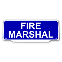 Univisor - FIRE MARSHAL - Blue Background White Text - UNV244