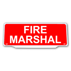 Univisor - FIRE MARSHAL - RED Background White Text - UNV245