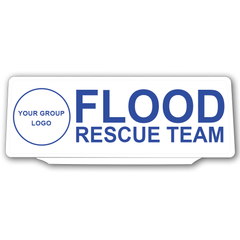 Univisor - Flood Rescue Team With Group Logo - White B/G - UNV183