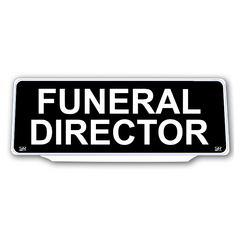 Univisor - FUNERAL DIRECTOR - Black Background with White Text - UNV217