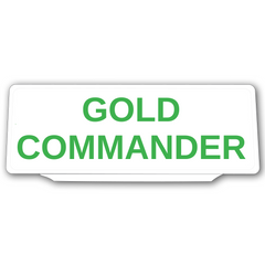 Gold Commander Univisor Sun Visor Sign UNV-410