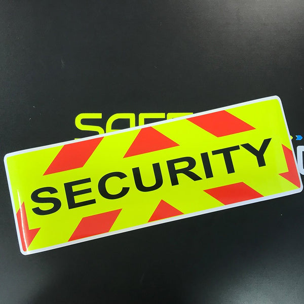 Security Magnet with Chevron Design 300x100mm (MG078)