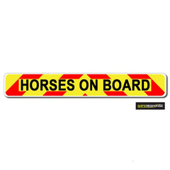 Magnet HORSES ON BOARD Chevron Design Text (MG123)