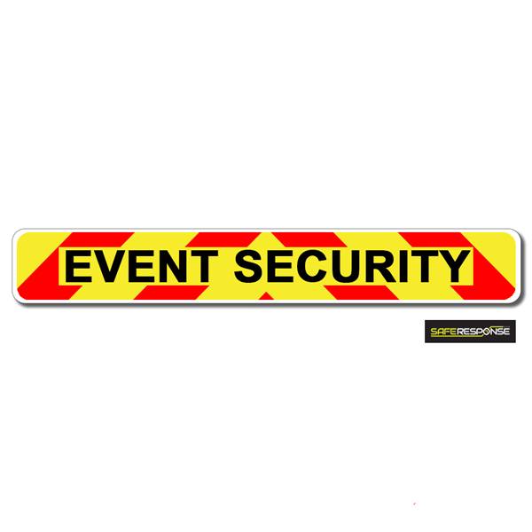 Magnet EVENT SECURITY Chevron Design Text (MG126)