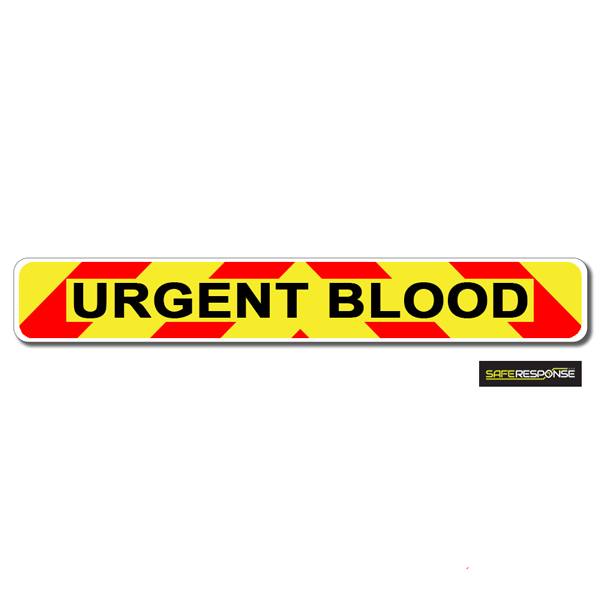 Magnet URGENT BLOOD Chevron Design Text (MG135)