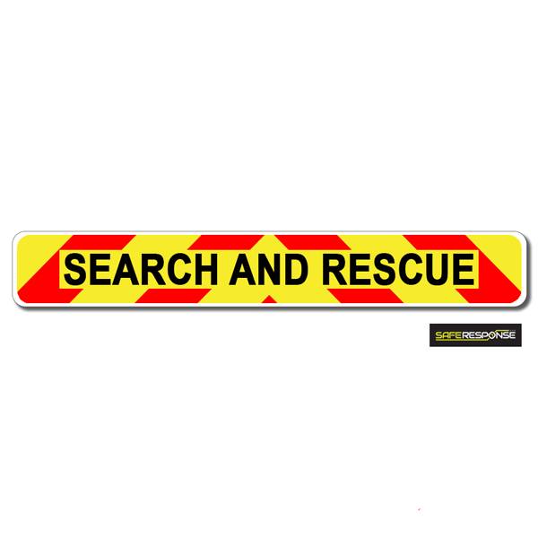 Magnet SEARCH AND RESCUE Chevron Design Text (MG140)
