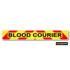 Magnet BLOOD COURIER Chevron Design Text (MG151)