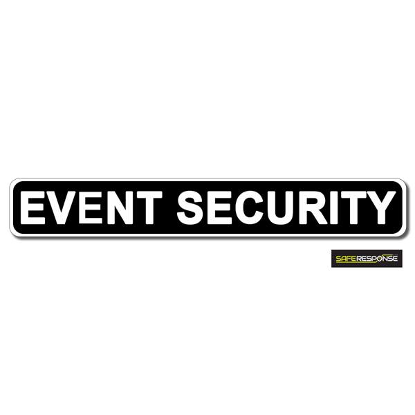 EVENT SECURITY Black with White Text (MG159)
