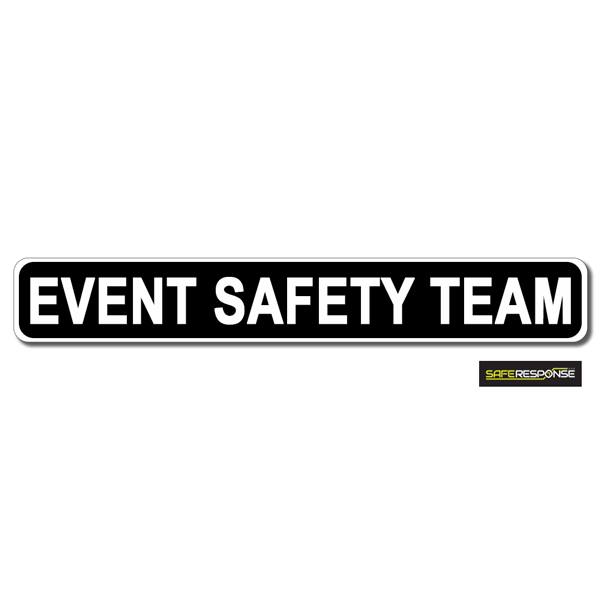EVENT SAFETY TEAM Black with White Text (MG161)