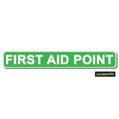 FIRST AID POINT Green with White Text (MG172)