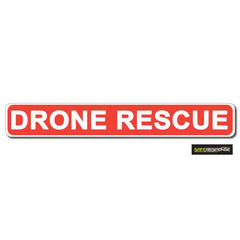 DRONE RESCUE Red with White Text (MG181)