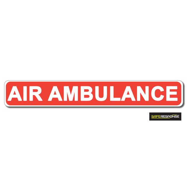 AIR AMBULANCE Red with White Text (MG185)
