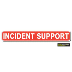 INCIDENT SUPPORT Red with White Text (MG189)