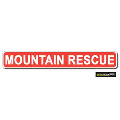 MOUNTAIN RESCUE Red with White Text (MG191)