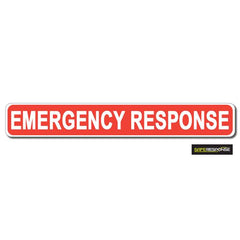 EMERGENCY RESPONSE Red with White Text (MG193)