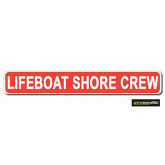LIFEBOAT SHORE CREW Red with White Text (MG195)