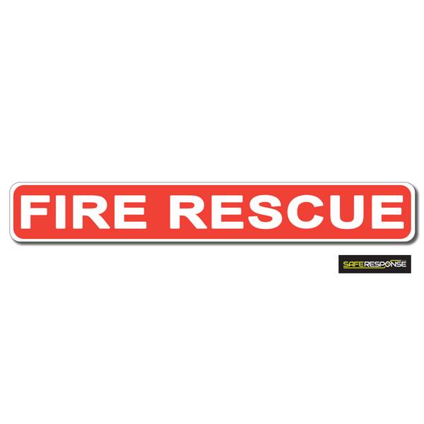 FIRE RESCUE Red with White Text (MG197)
