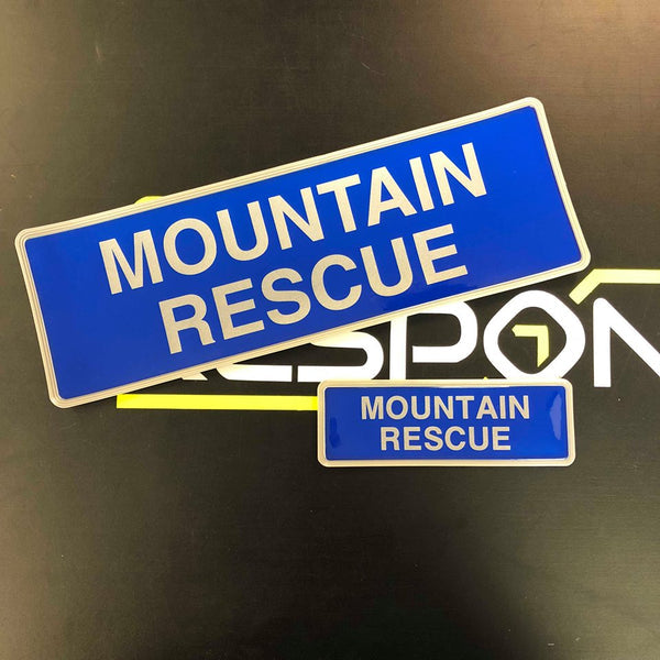 MOUNTAIN RESCUE - Digitally Printed Encapsulated Badge