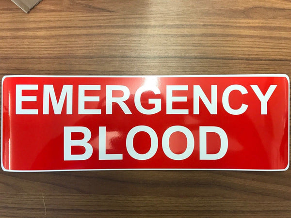 EMERGENCY BLOOD Red Background (MG006)