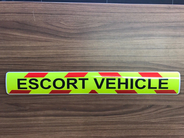 Sticker Escort Vehicle Chevron Design