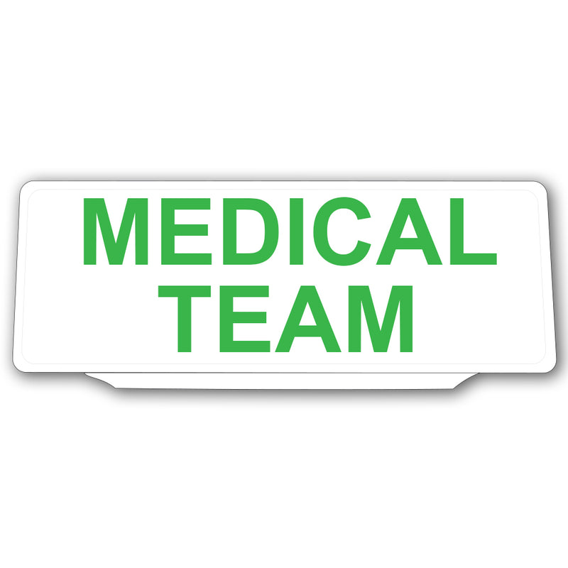 Univisor - MEDICAL TEAM - White with Green Text - UNV003