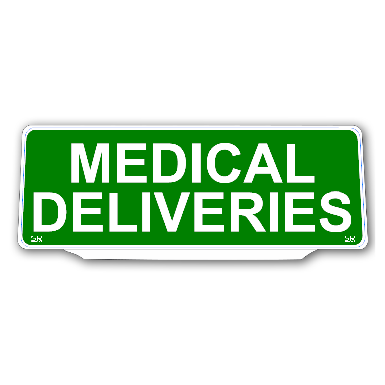 Univisor - MEDICAL DELIVERIES - Green Background with White Text - UNV324