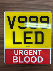 Motorcycle Number Plate Extension - URGENT BLOOD