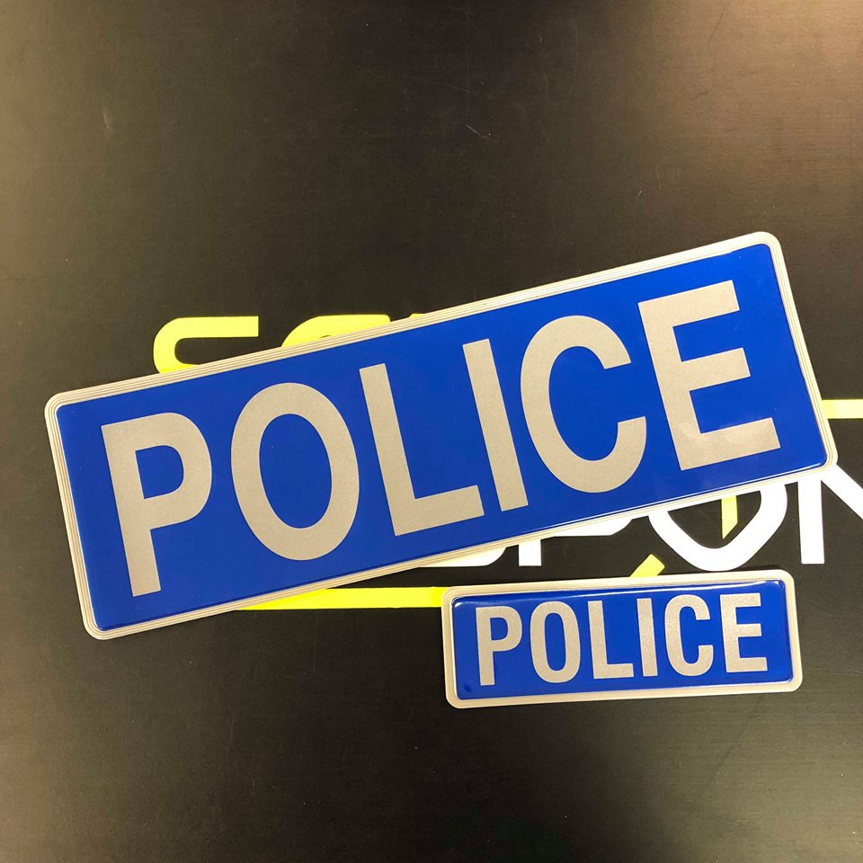 POLICE - Digitally Printed Encapsulated Badge