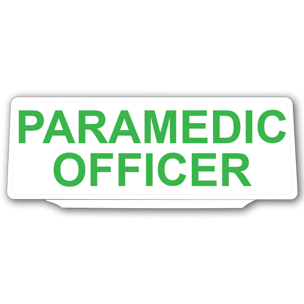 Univisor - Paramedic Officer - White with Green Text - UNV012