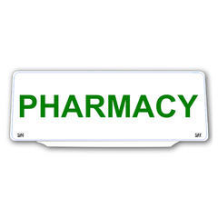 Univisor - PHARMACY - White Background with Green Text - UNV321