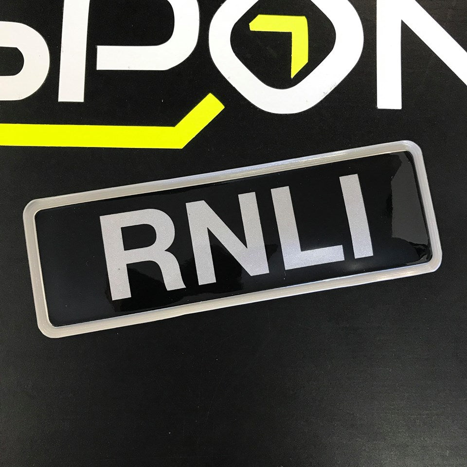 RNLI - Black - Digitally Printed Encapsulated Badge