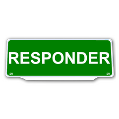 Univisor - RESPONDER - Green Background White Text - UNV233