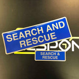 Search and Rescue - Digitally Printed Encapsulated Badge