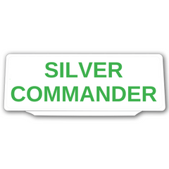 Silver Commander Univisor Sun Visor Sign UNV-409