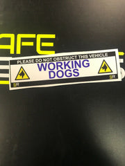 245mm Sticker - Working Dogs with logo - ST24513