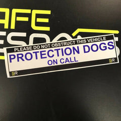 245mm Sticker - Protection Dogs on call - ST24515