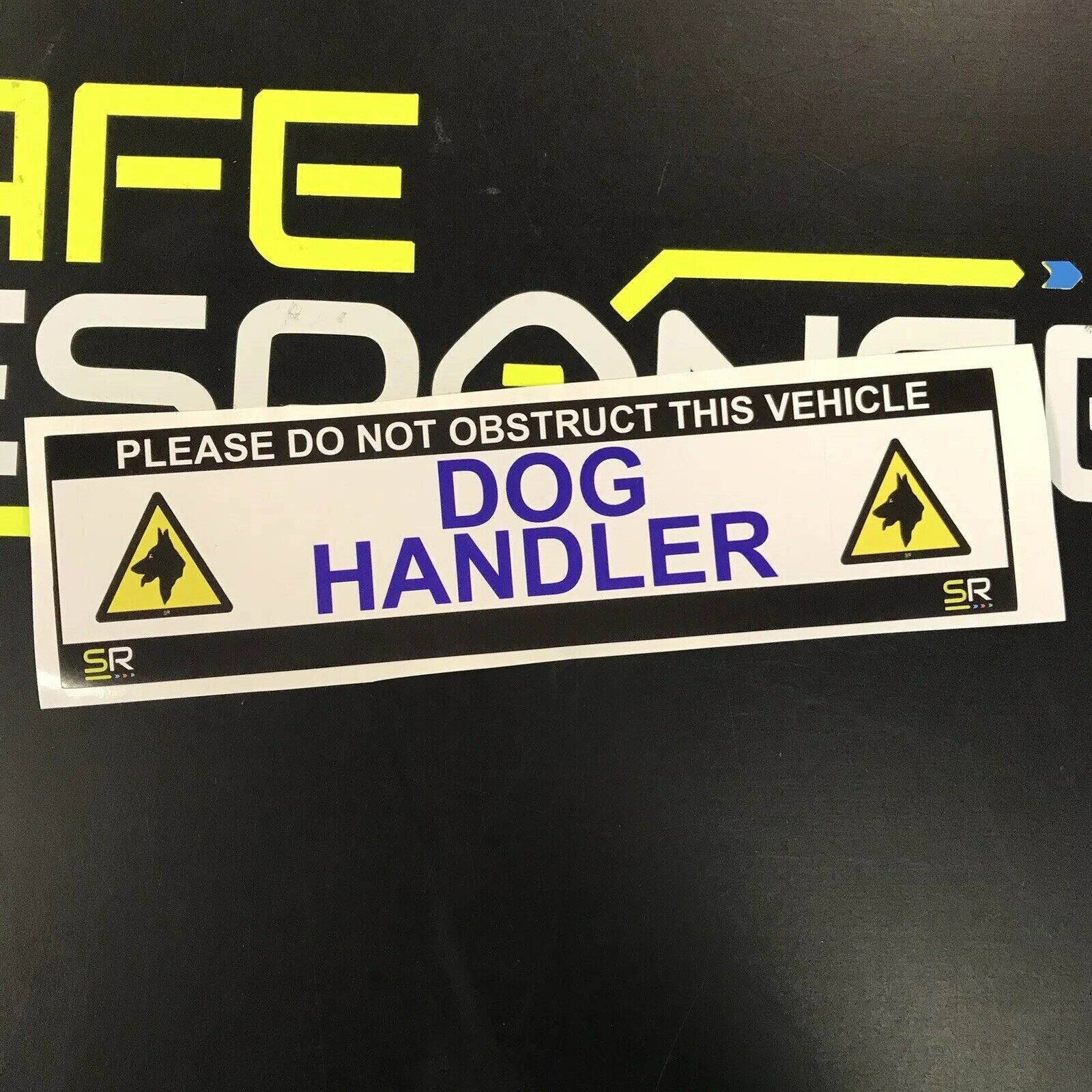 245mm Sticker - Dog Handler with Logo - ST24516