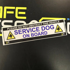 245mm Sticker - Service Dog with Logo - ST24523